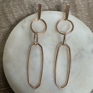 Kendra Scott Rose Gold geo-earring
